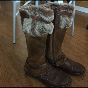Fur Leather Boots